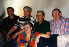 James Keel, Johnny, Caroline (lower), Lewis, and Tommy